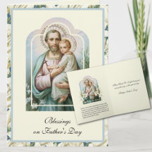 Religieuze Vaderdag Vintage St. Joseph Gebed  