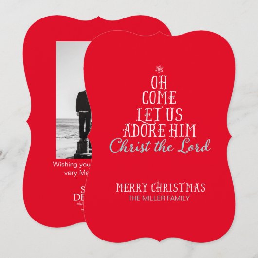 Religieuze vakantie Kaart - 5 "x 7" met enveloppen (Voorkant / Achterkant)