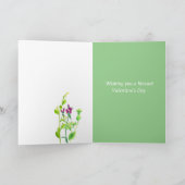 Religieuze Valentijnsdag 1 Johannes 4:16 Wildbloem Kaart (Binnen)