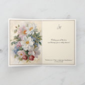 Religieuze Valentijnsdag Maagd Maria Floral Kaart (Binnen)