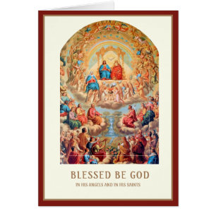 Religieuze verjaardag Alle heiligen in de hemel