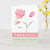 Religieuze verjaardag Grote kleindochterzegeningen Kaart (Gele Bloem)