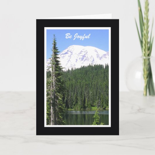 Religieuze Verjaardag Kaart — Wees vrolijk (Voorkant)