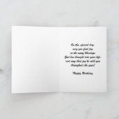 Religieuze Verjaardag Kaart — Wees vrolijk (Binnen)