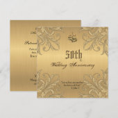 Religieuze Verjaardag Kruis Ringen Uitnodigingen (Voorkant / Achterkant)