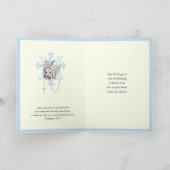 Religieuze verjaardag Maagd Maria bloemstuk Kaart (Binnen)