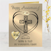 Religieuze verjaardagskaart voor 50 jaar voor moed kaart (Gele Bloem)