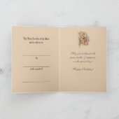 Religieuze Verjaardagsmis Aanbod Maagd Maria Kaart (Binnen)