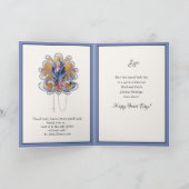 Religieuze veronderstelling Maagd Mary Prayer Rosa Kaart (Binnen)