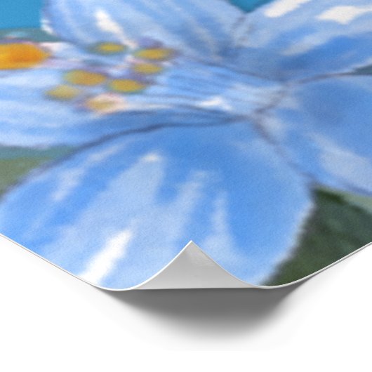 Religieuze veronderstelling van Mary Angels Blue F Poster (Hoek)