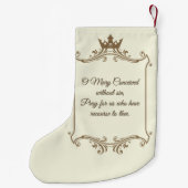 Religieuze verslaafde maagd Maria katholieke gebed Kleine Kerstsok (Achterkant)