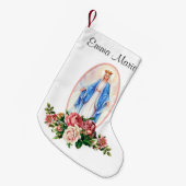 Religieuze verslaafde maagd Maria katholieke gebed Kleine Kerstsok (Voorkant (Hangend))