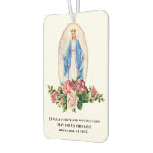 Religieuze verslaafde maagd Maria katholieke gebed Luchtverfrisser (Links)