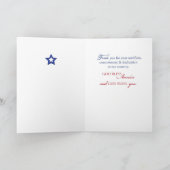 Religieuze veteranen Dag Stars en Stripes w/ CrosS Kaart (Binnen)