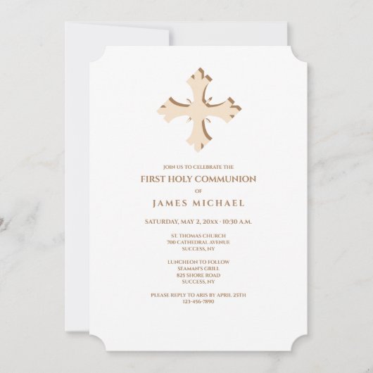 religieuze viering kaart (Voorkant)