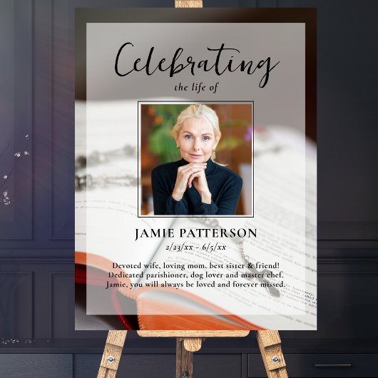 Religieuze viering van het leven Custom Photo Fune Poster