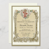 Religieuze vogeldag Elegant Floral Rozen Kaart (Voorkant / Achterkant)