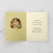 Religieuze  vriend op kerstmis Mary Feestdagen Kaart (Binnen)