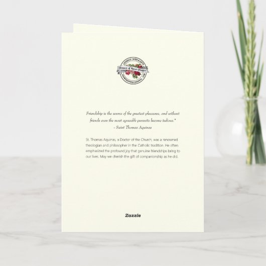 Religieuze vriendschap Gebed Gezegend Maria & Jezu Kaart (Achterkant)