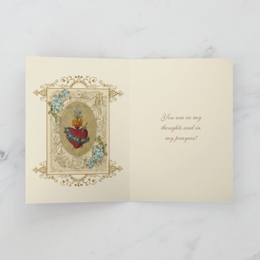 Religieuze vriendschap Gepest Maagd Mary  Kaart (Binnen)