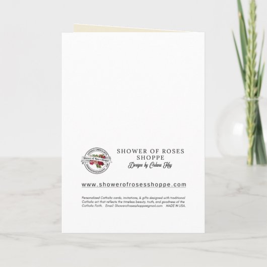 Religieuze vriendschap Gepest Maagd Mary  Kaart (Achterkant)