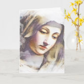 Religieuze vriendschap Gepest Maagd Mary  Kaart (Gele Bloem)