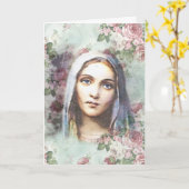 Religieuze vriendschap Gepest Maagd Mary Kaart (Gele Bloem)