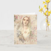 Religieuze vriendschap Gepest Maagd Mary  Kaart (Gele Bloem)