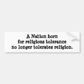 Religieuze vrijheid bumpersticker (Voorkant)