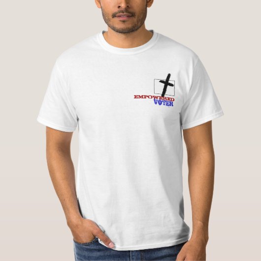 Religieuze vrijheid om te shirten bidden en stemme t-shirt (Voorkant)