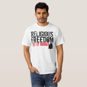 Religieuze vrijheid t-shirts (Voorkant volledig)