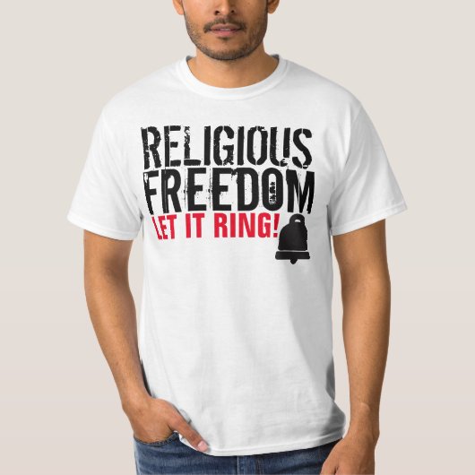 Religieuze vrijheid t-shirts (Voorkant)