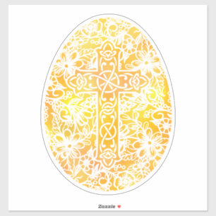Religieuze Waterverf paaskruis Sticker