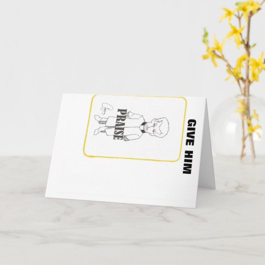 Religieuze Wenskaarten Kaart (Gele Bloem)