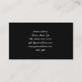 Religieuze White Cross Angel Wings Visitekaartje (Achterkant)