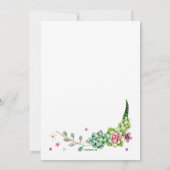 Religieuze woestijnbloemen kaart (Achterkant)