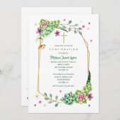 Religieuze woestijnbloemen kaart (Voorkant / Achterkant)