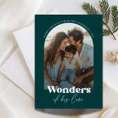 Religieuze wonderen van zijn liefde strand Kerstmi Feestdagenkaart