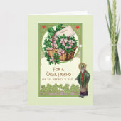 Religieuze zegen St. Patrick's Day Shamrocks Kaart (Voorkant)