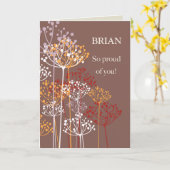 Religieuze zegeningen proud van volwassen jongen W Kaart (Gele Bloem)