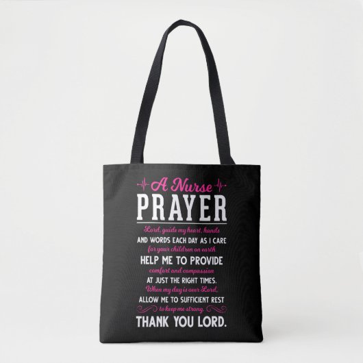 Religieuze zuster Prayer Christelijke verpleegheer Tote Bag (Voorkant)