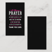 Religieuze zuster Prayer Christelijke verpleegheer Visitekaartje (Voorkant / Achterkant)