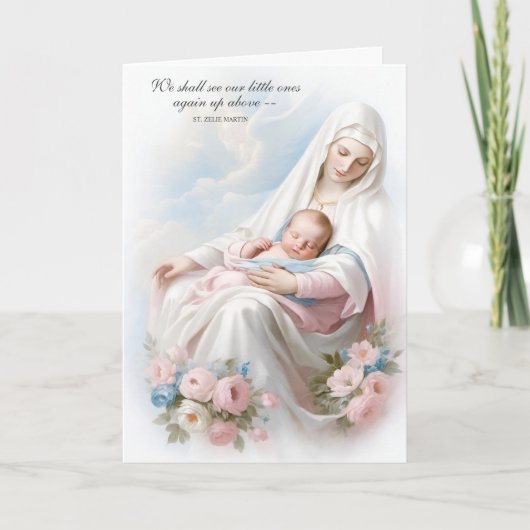 Religieuze zwangerschap Verlies Sympathie Miskraam Kaart (Voorkant)