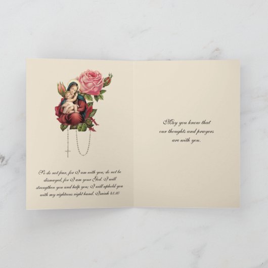 Religieuze zwangerschap Verlies sympathie Miskrask Kaart (Binnen)