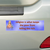 religion... bumpersticker (Op auto)