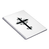 Religion Cross met een ornament Notitieboek (Rechterzijde)