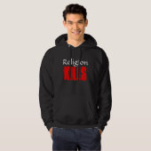 RELIGION KILLS BLACK HOODIE (Voorkant volledig)
