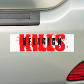 RELIGION KILLS BUMPERSTICKER (Op auto)