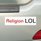 Religion LOL Bumpersticker (Op auto)