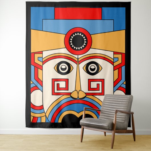 Religion Tiki Wandkleed (In situ)